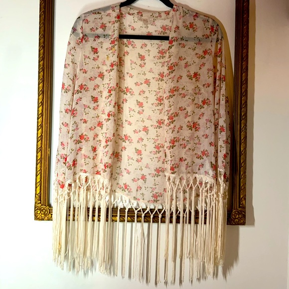 GUESS Floral Kimono - Picture 1 of 3